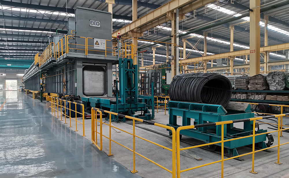 Roller Hearth Furnace for heat treatment of steel wire
