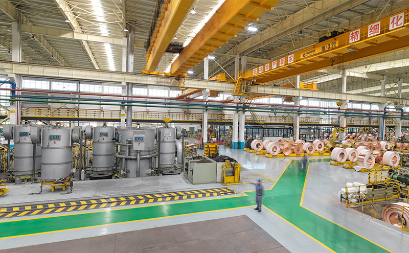 Bell annealer for strip coils of copper and copper alloy